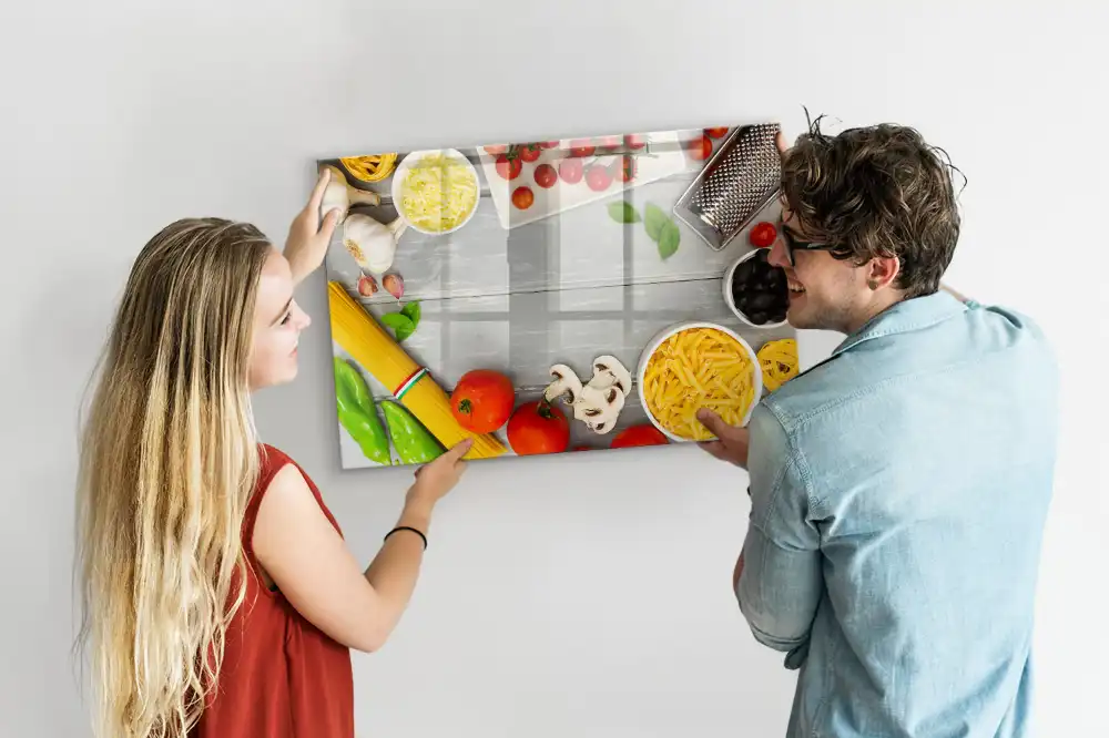 Magnetická kreslící tabule pro děti s motivem kulinářských ingrediencí