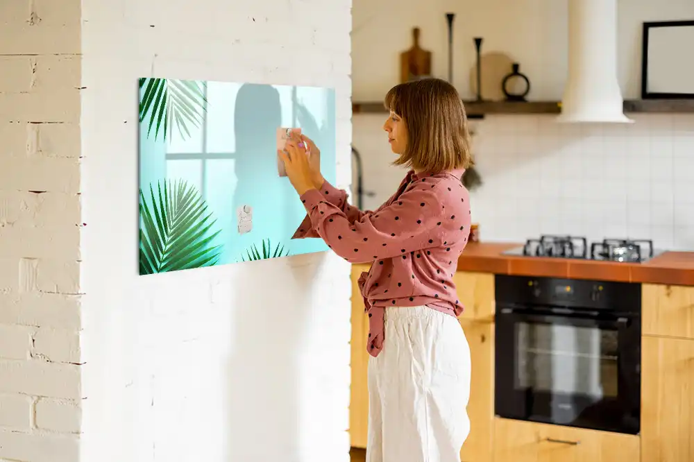 Magnetická tabule na kreslení s motivem palmového listu