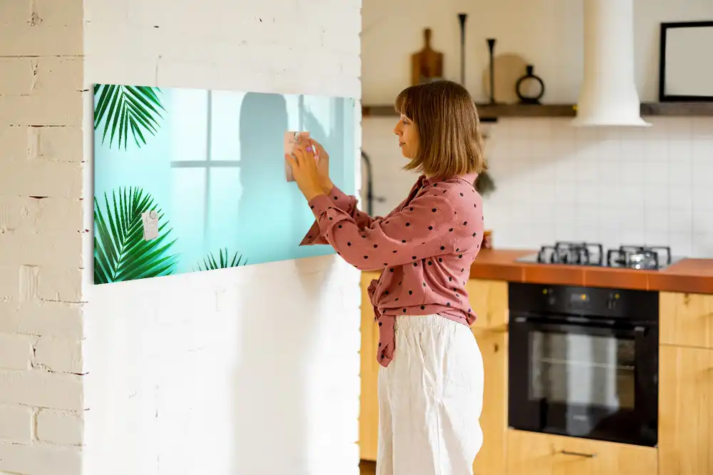 Magnetická tabule na kreslení s motivem palmového listu