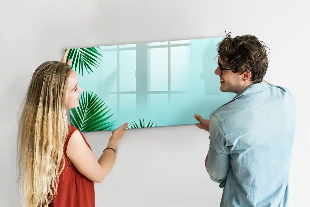 Magnetická tabule na kreslení s motivem palmového listu