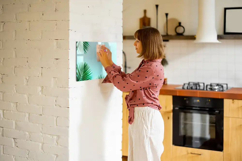 Magnetická tabule na kreslení s motivem palmového listu