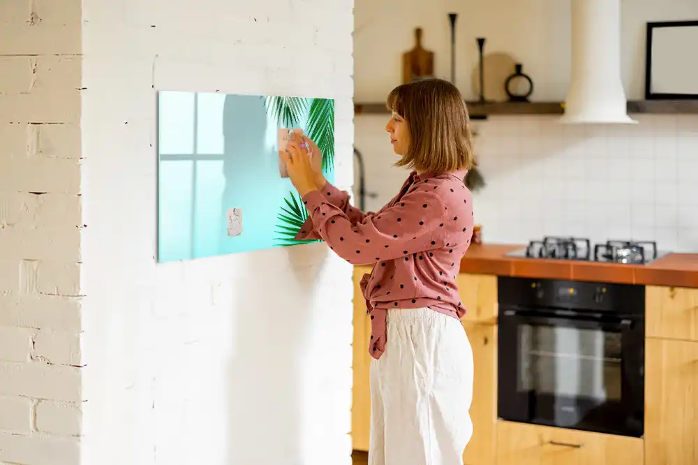 Magnetická kreslící tabule pro děti s motivem tropických rostlin