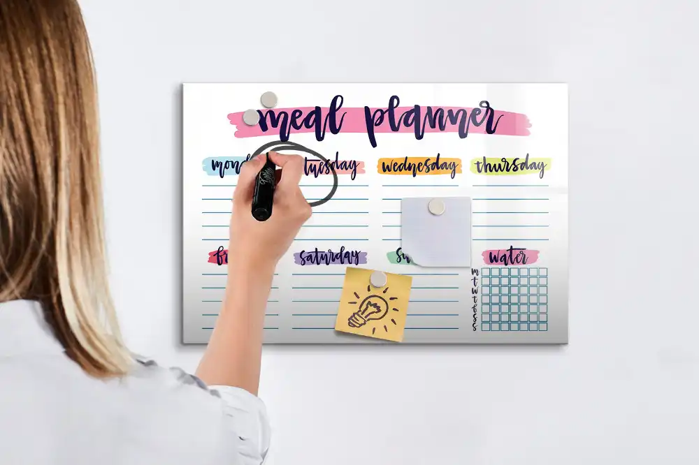 Magnetická kreslicí tabule pro děti na týdenní domácí menu