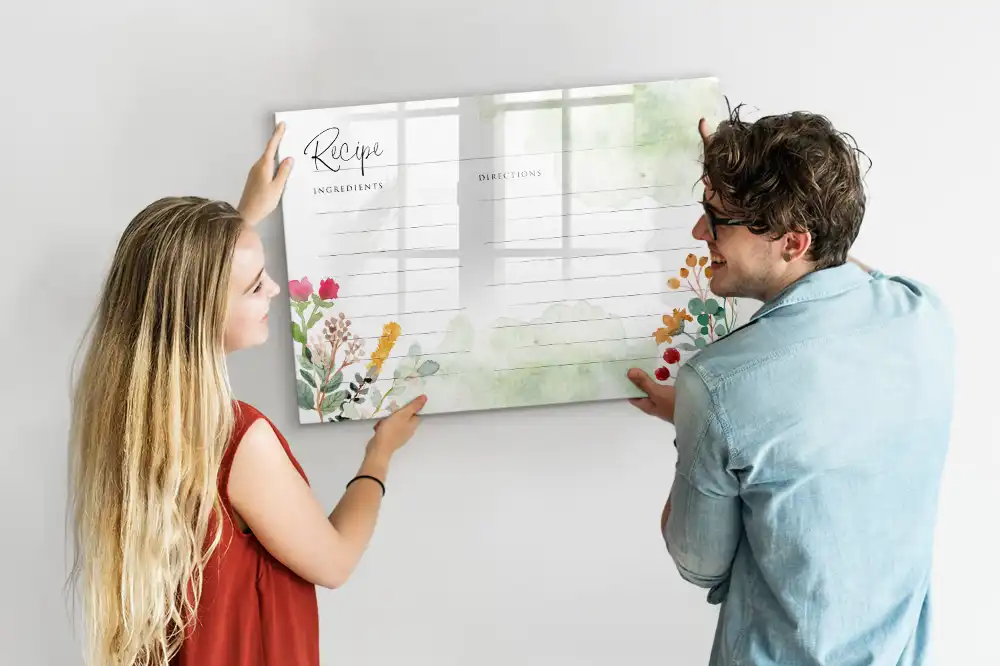 Magnetická tabule na kreslení a poznámky do kuchyně