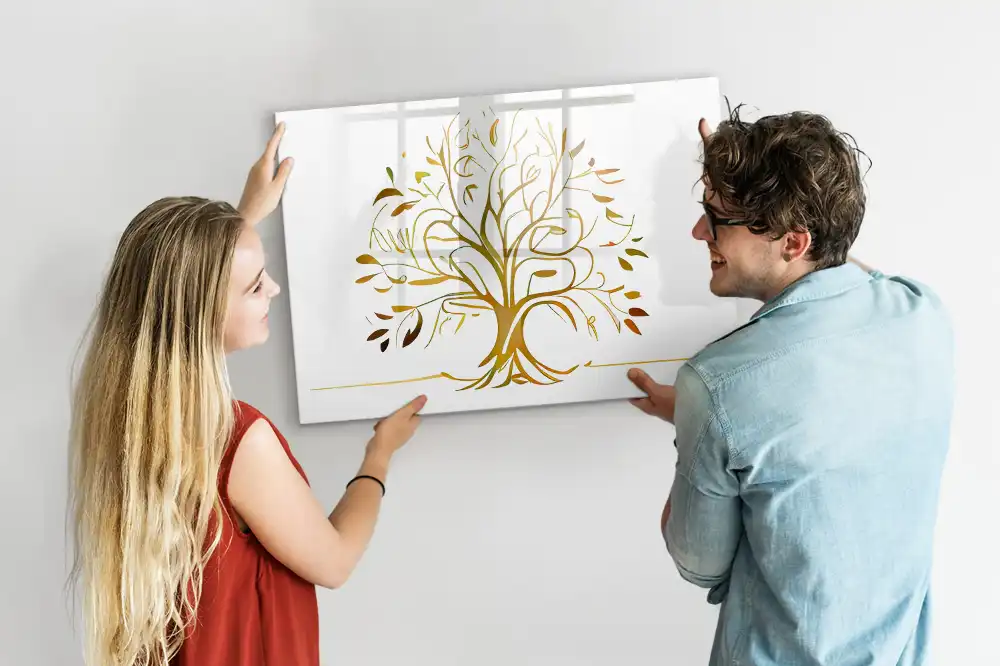 Magnetická kreslící tabule pro děti Zlatý strom života