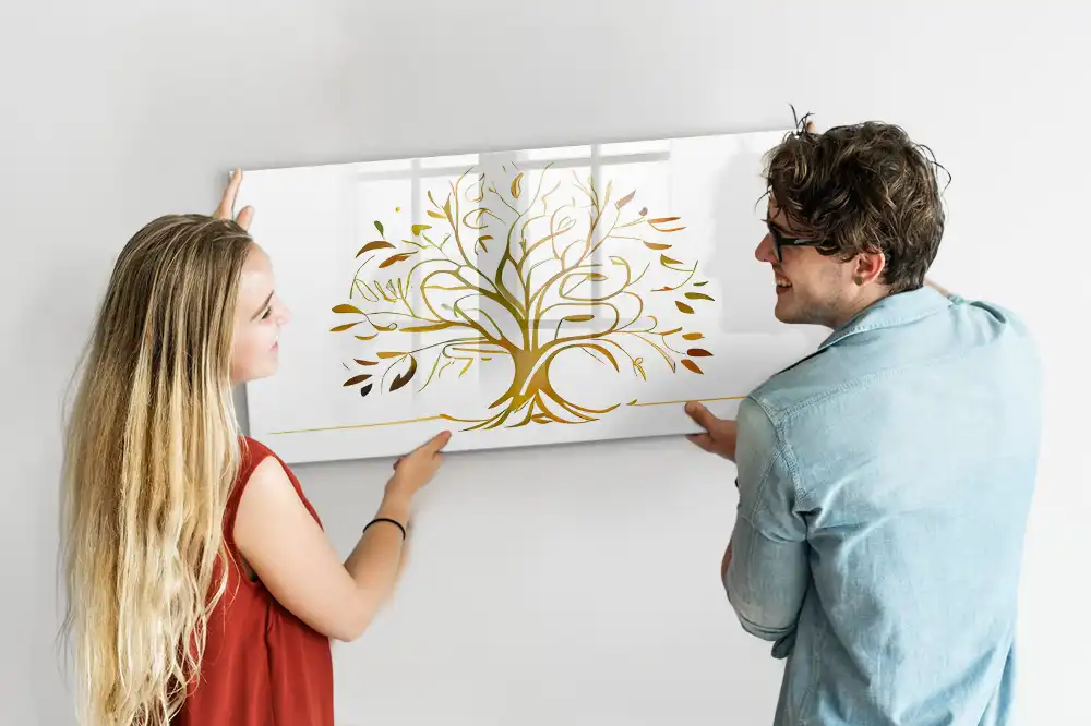 Magnetická kreslící tabule pro děti Zlatý strom života