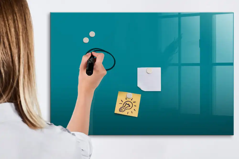 Dětská magnetická kreslící tabule v mořské barvě