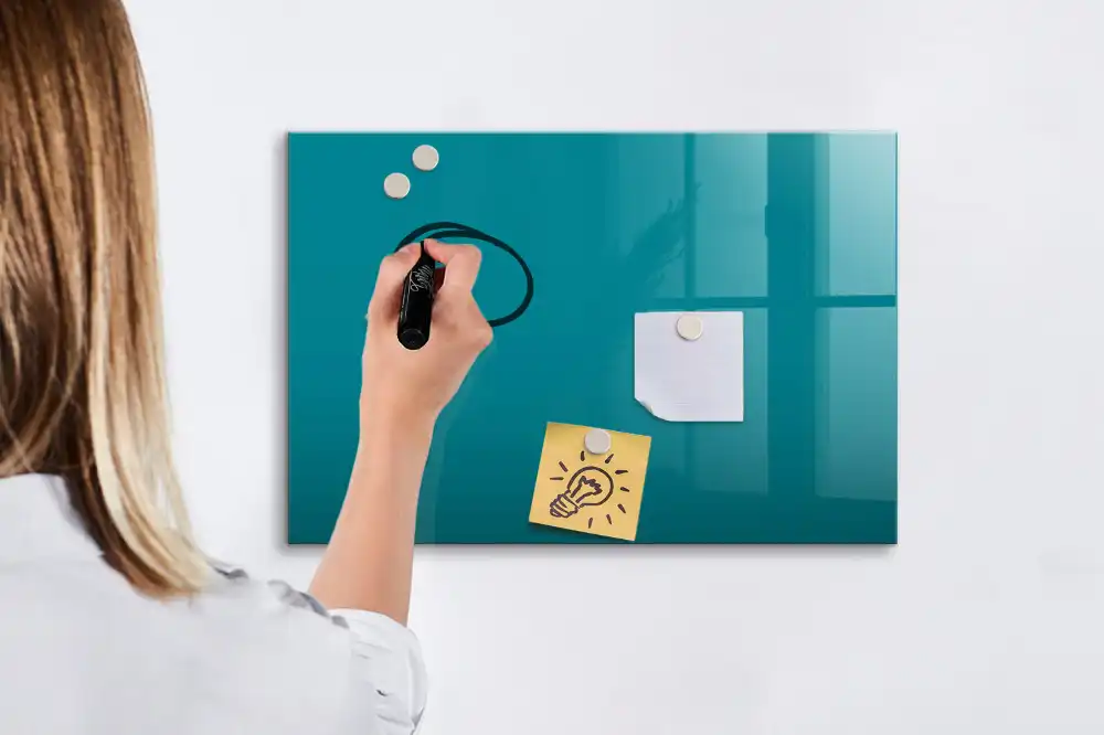 Dětská magnetická kreslící tabule v mořské barvě