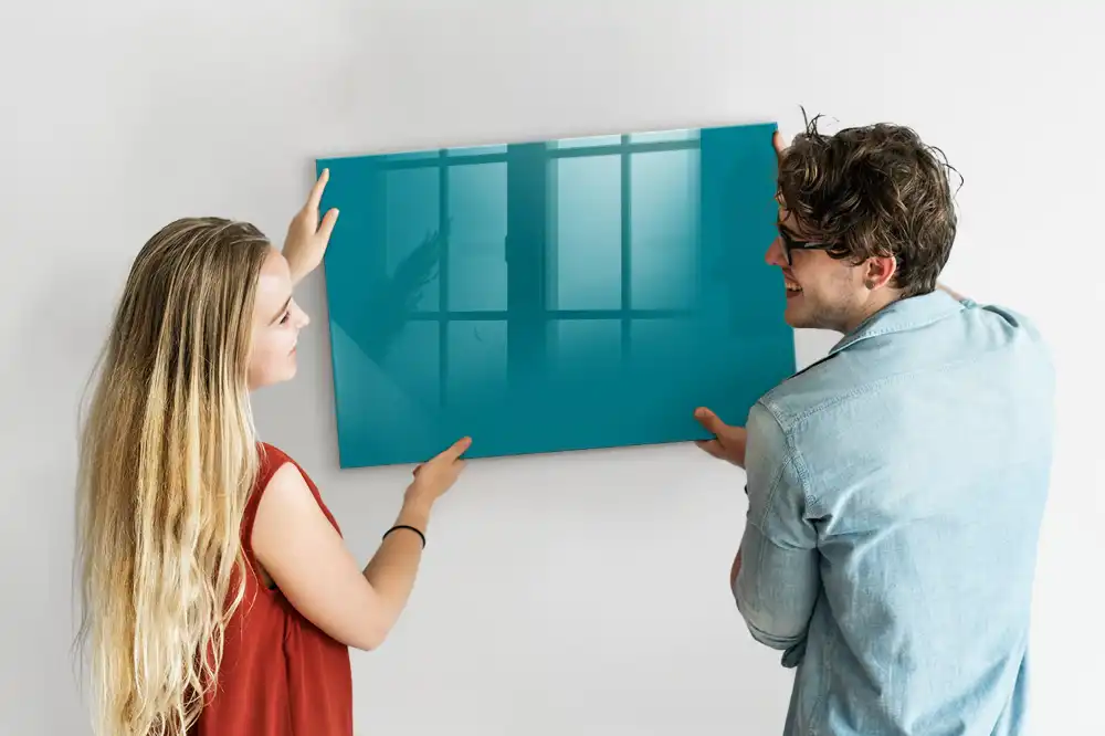 Dětská magnetická kreslící tabule v mořské barvě