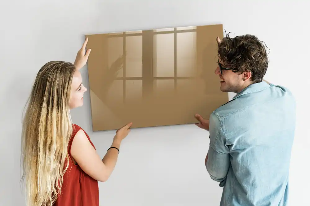 Magnetická kreslicí tabule v tmavě béžové barvě