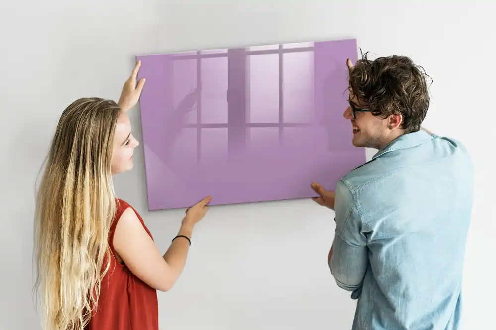 Dětská magnetická kreslící tabule v šeříkové barvě