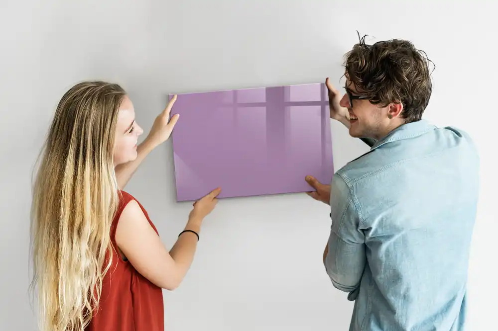 Dětská magnetická kreslící tabule v šeříkové barvě