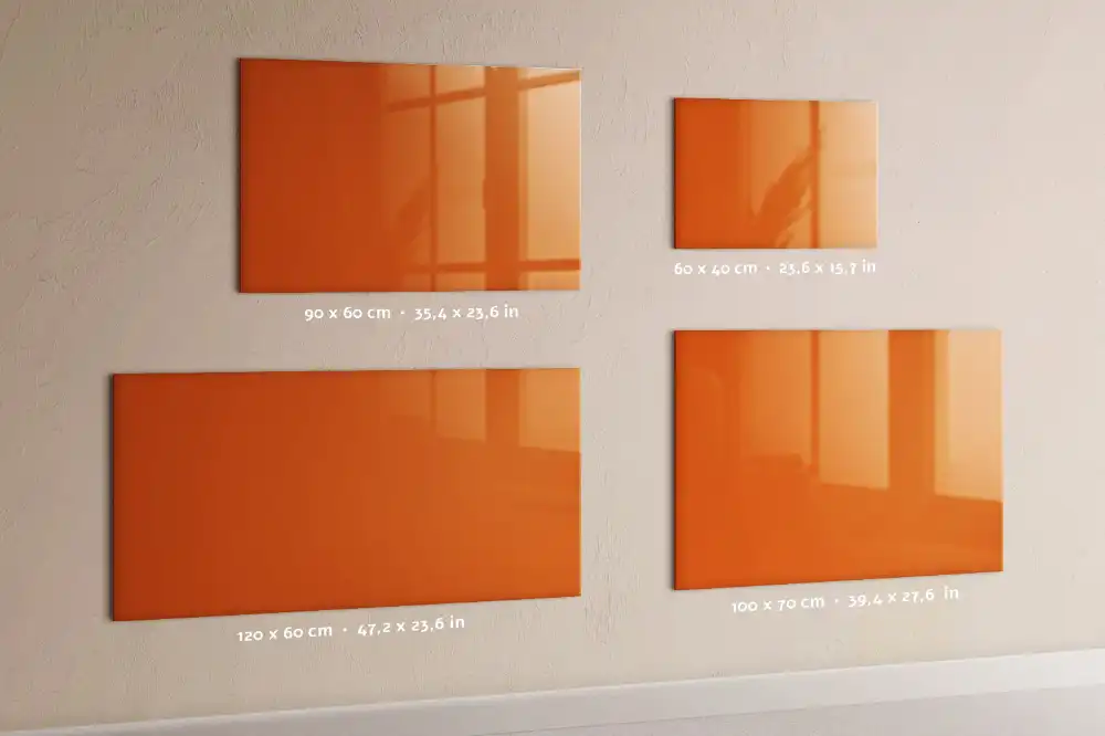Oranžová magnetická kreslicí tabule