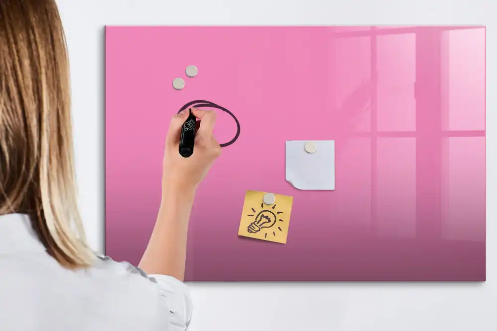 Dětská magnetická kreslící tabule růžová