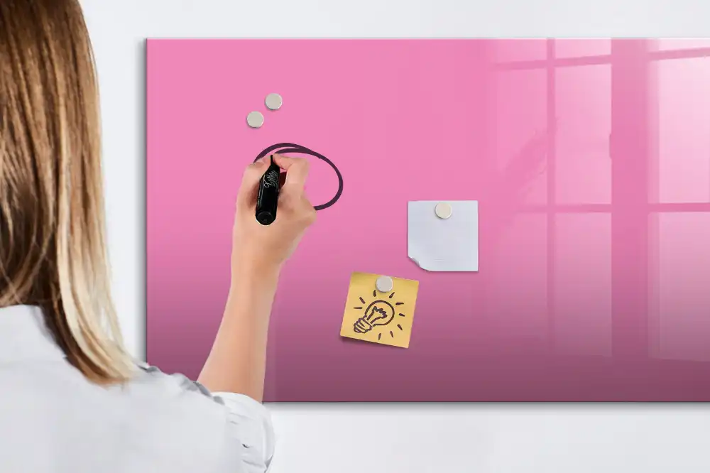 Dětská magnetická kreslící tabule růžová