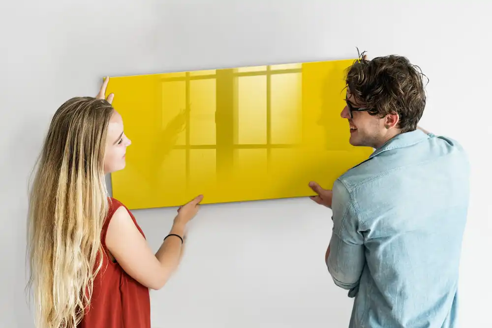 Magnetická kreslicí tabule světle žlutá