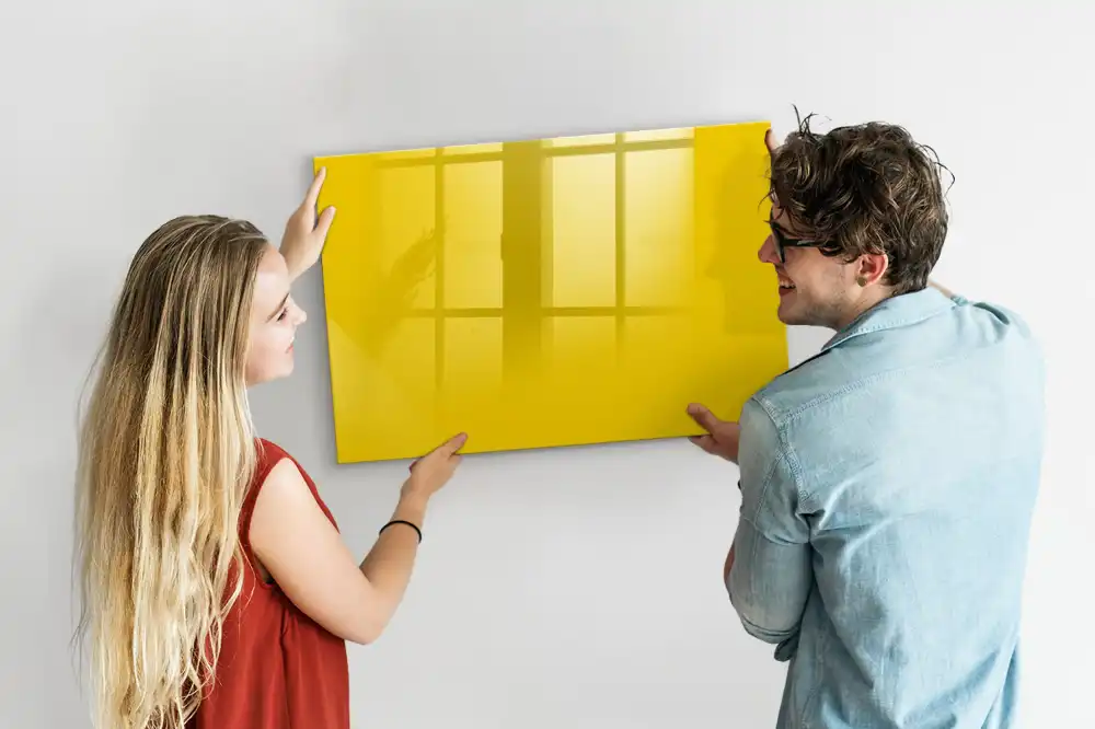 Magnetická kreslicí tabule světle žlutá