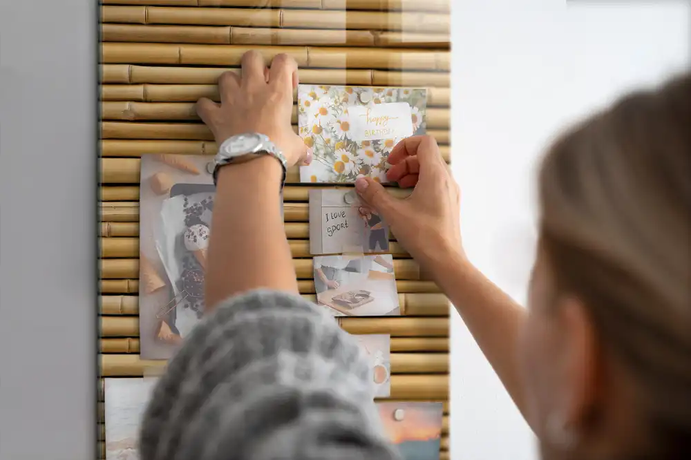 Magnetická nástěnka z bambusového dřeva