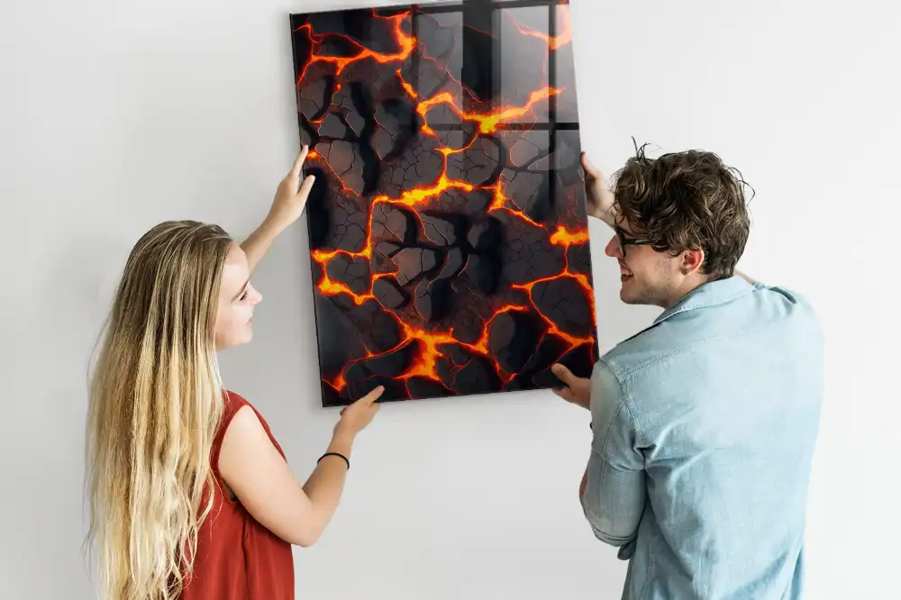 Magnetická nástěnka z vulkanické lávy