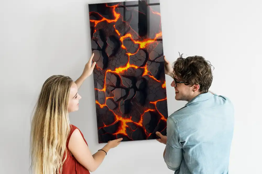 Magnetická nástěnka z vulkanické lávy