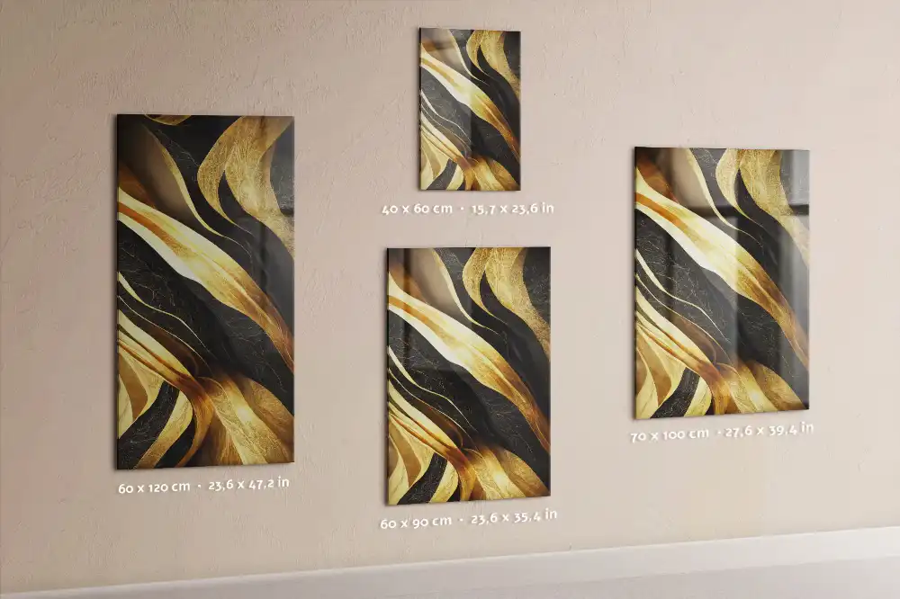 Magnetická tabule s motivem abstraktních linií