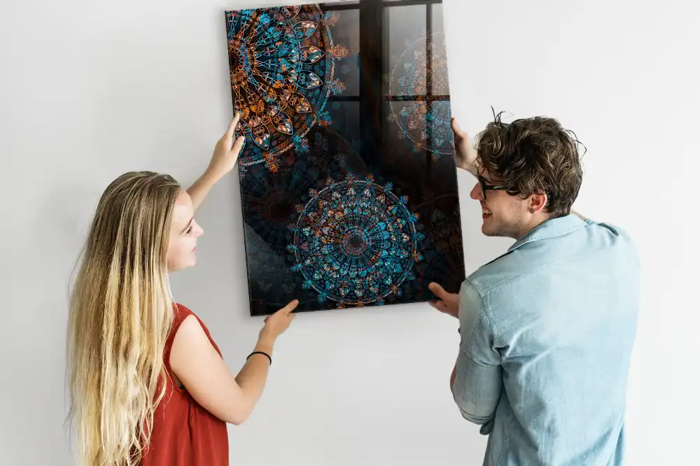 Ozdobná magnetická tabule Mandala