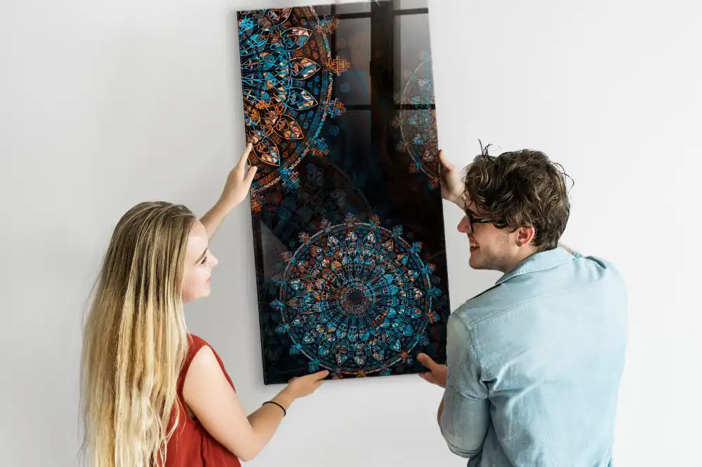Ozdobná magnetická tabule Mandala