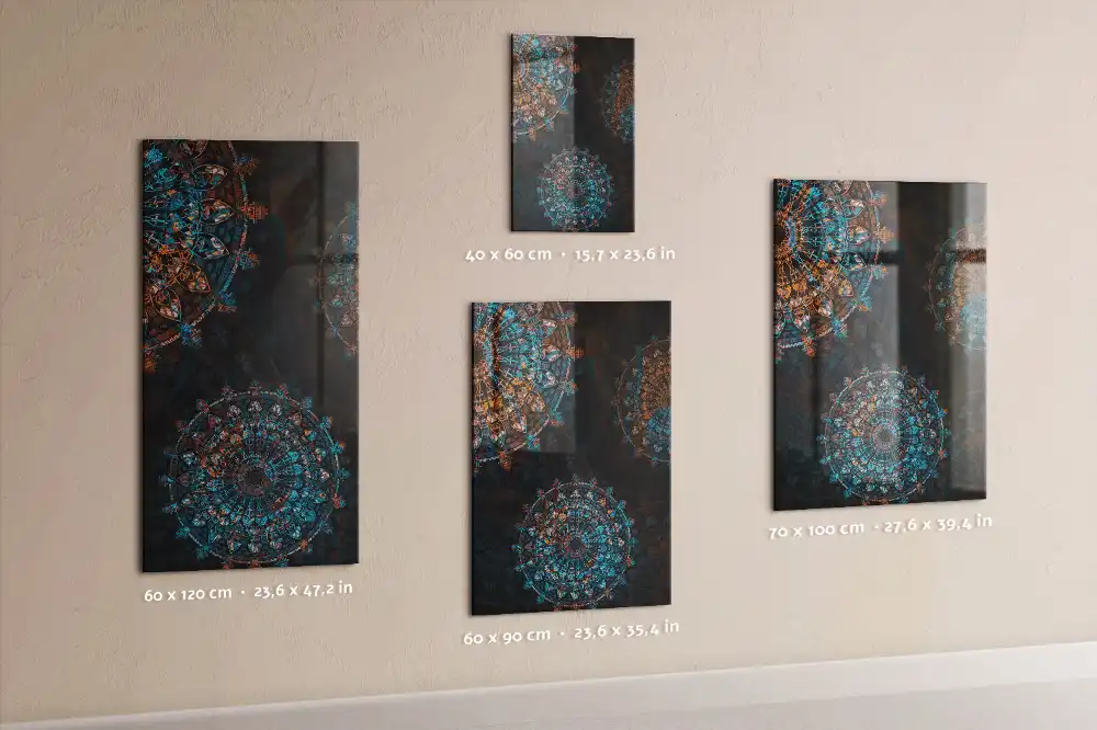Ozdobná magnetická tabule Mandala