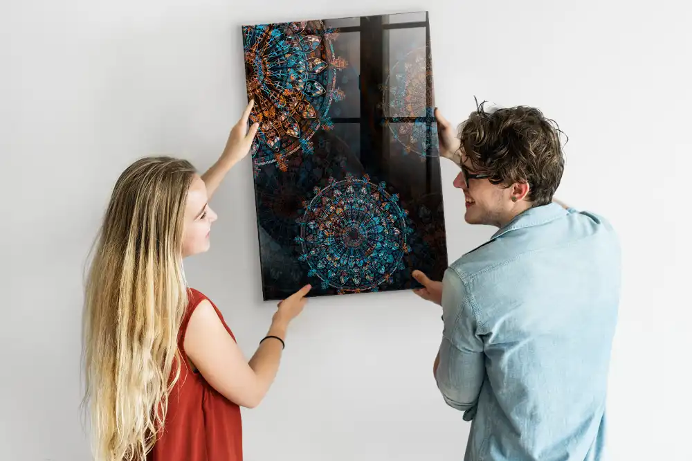 Ozdobná magnetická tabule Mandala