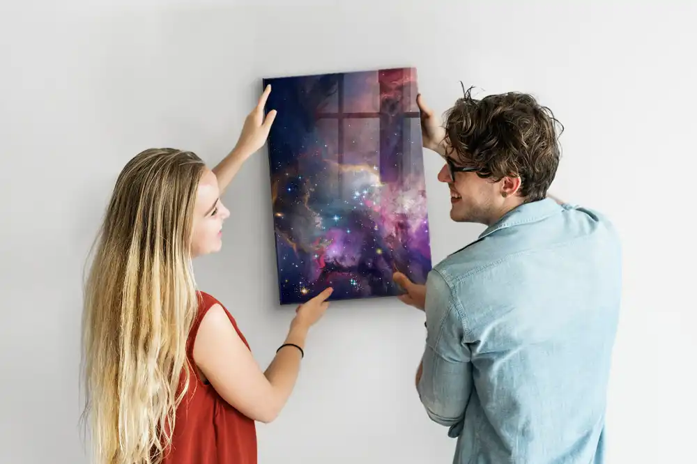 Magnetická nástěnka s motivem galaxie a vesmíru