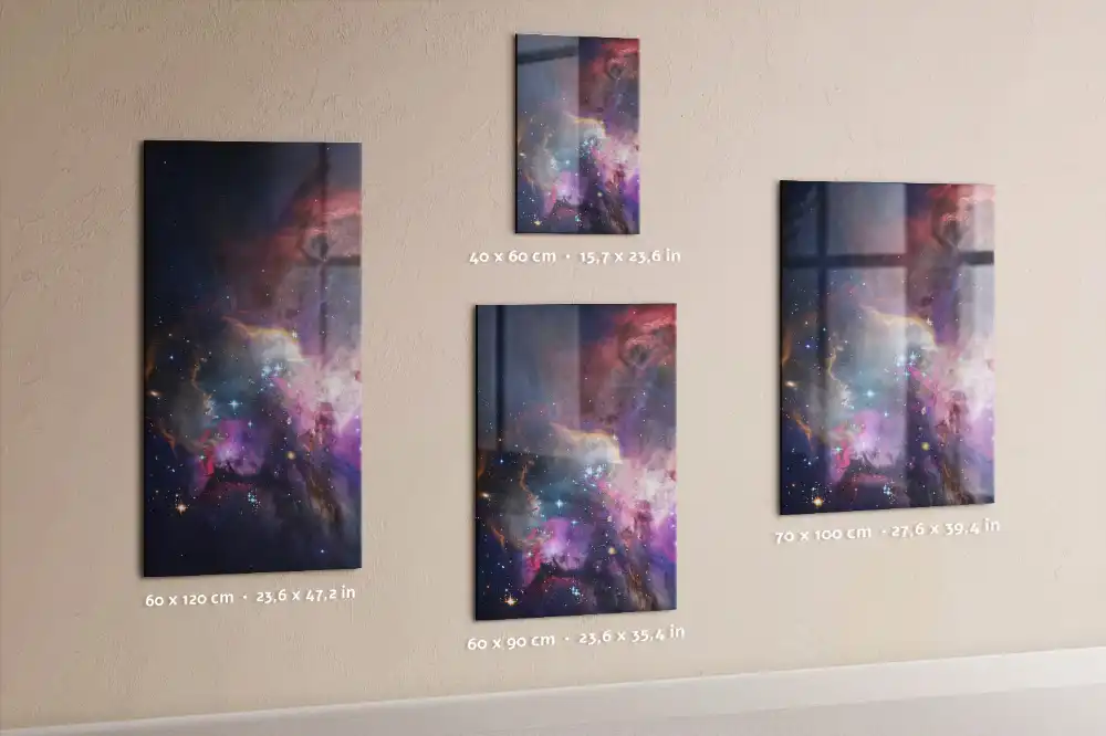 Magnetická nástěnka s motivem galaxie a vesmíru