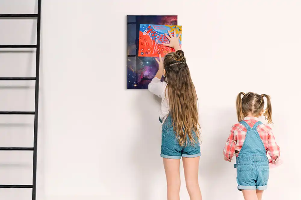 Magnetická nástěnka s motivem galaxie a vesmíru