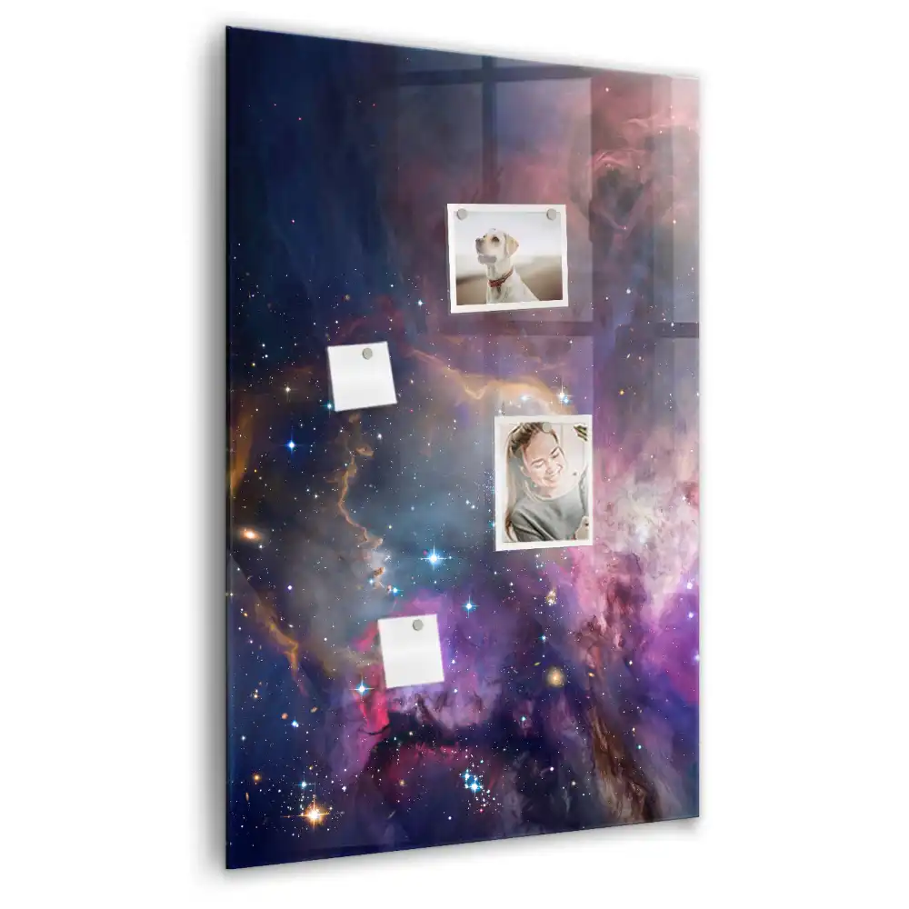 Magnetická nástěnka s motivem galaxie a vesmíru