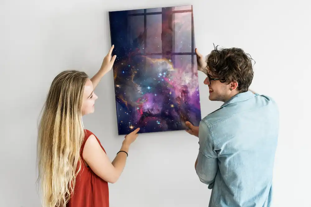 Magnetická nástěnka s motivem galaxie a vesmíru