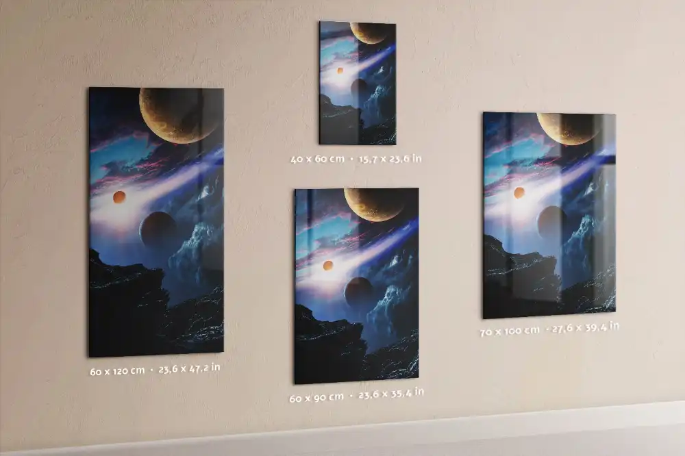 Magnetická tabule s motivem vesmírné galaxie