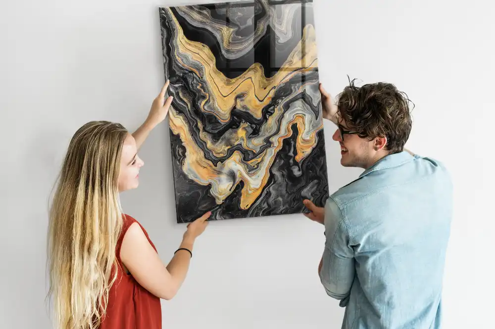 Magnetická nástěnka s motivem abstraktních skvrn