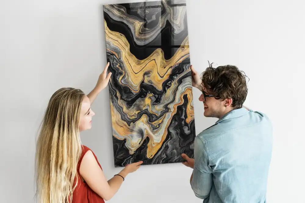 Magnetická nástěnka s motivem abstraktních skvrn