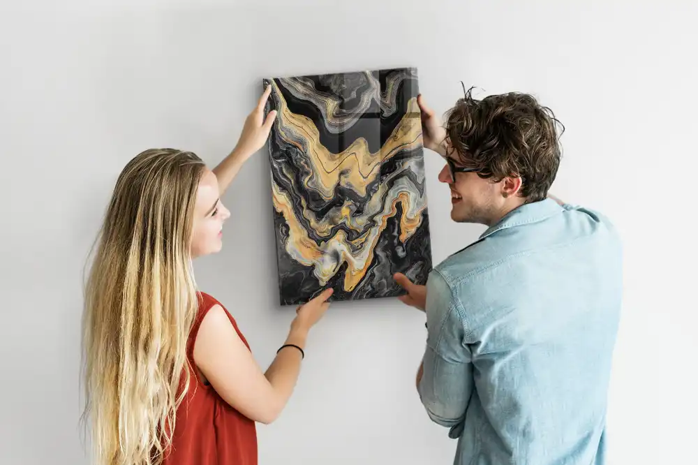 Magnetická nástěnka s motivem abstraktních skvrn