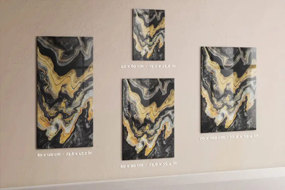 Magnetická nástěnka s motivem abstraktních skvrn