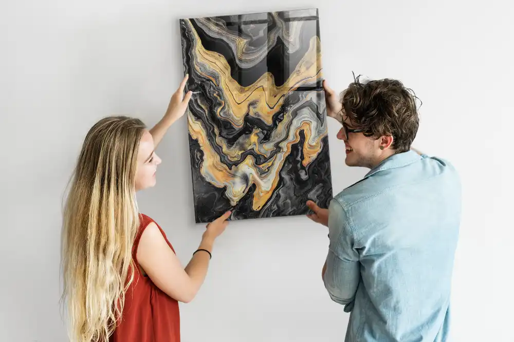 Magnetická nástěnka s motivem abstraktních skvrn
