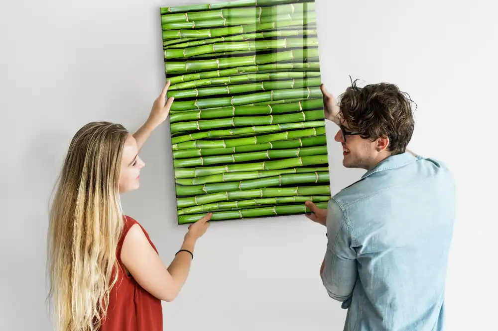 Bambusová magnetická nástěnná tabule