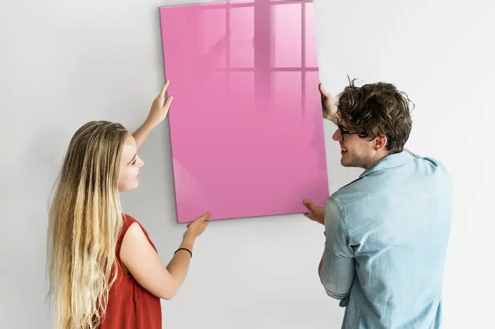 Růžová magnetická tabule