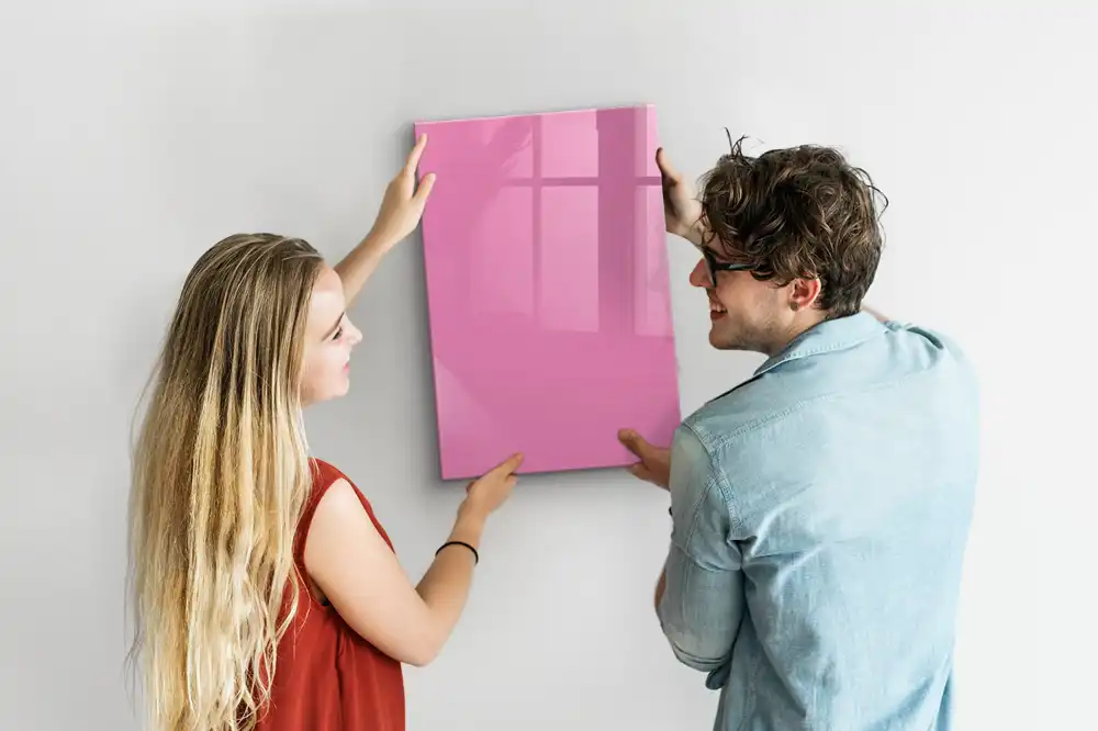 Růžová magnetická tabule