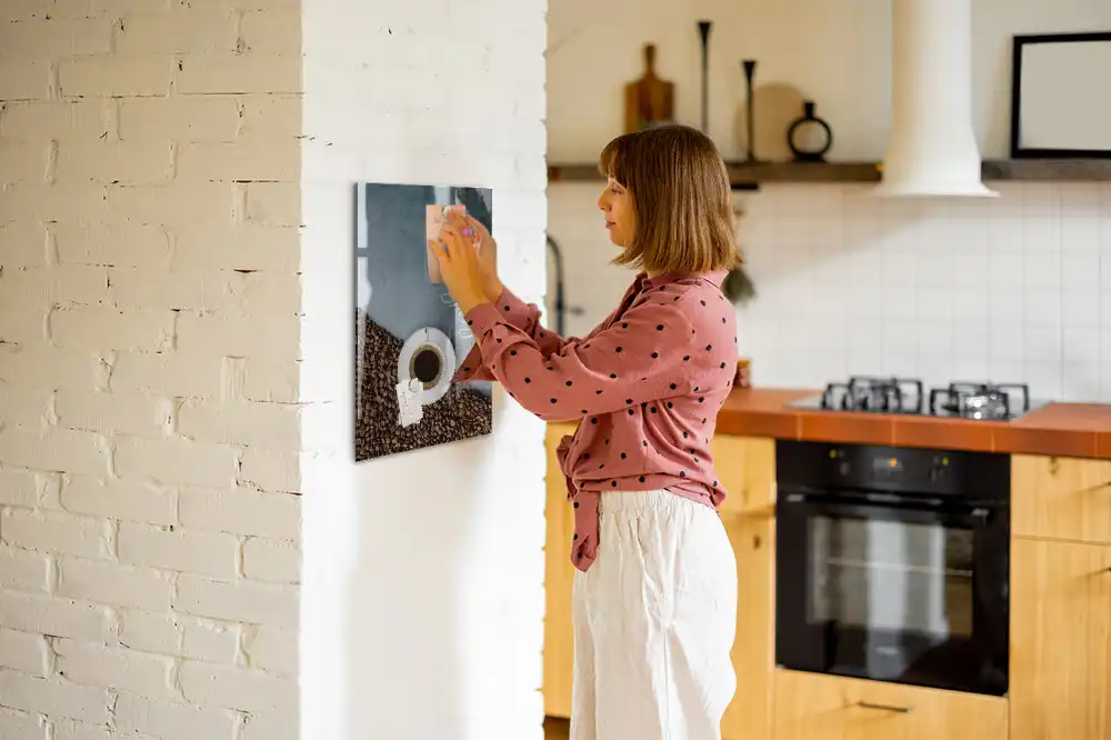 Magnetická tabule s motivem hrnku kávy