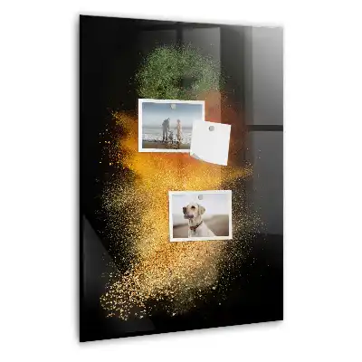 Nástěnná magnetická tabule s motivem exploze koření
