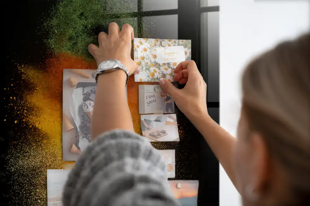 Nástěnná magnetická tabule s motivem exploze koření