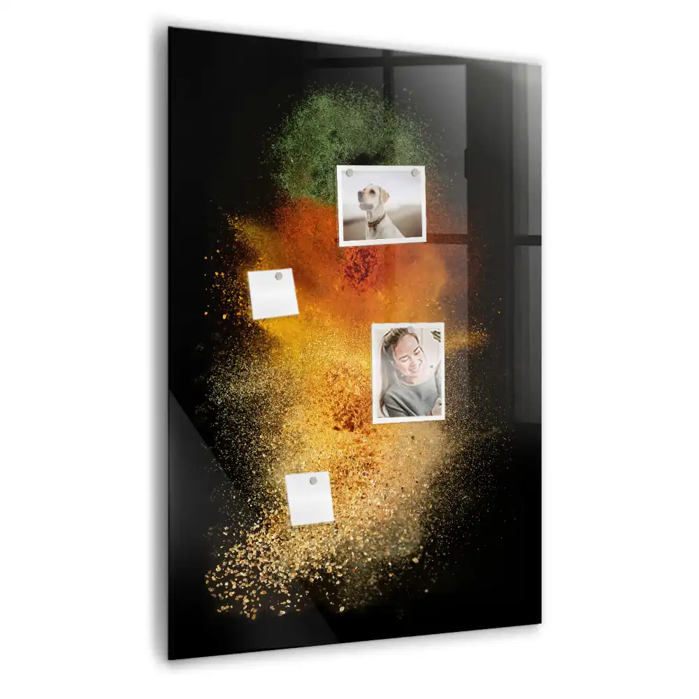 Nástěnná magnetická tabule s motivem exploze koření