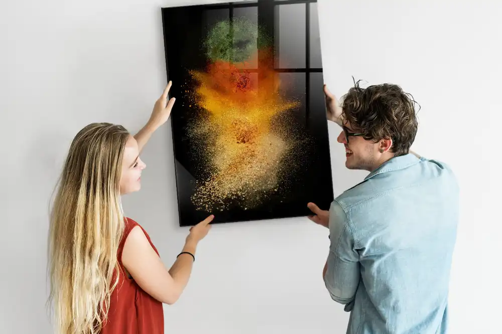 Nástěnná magnetická tabule s motivem exploze koření