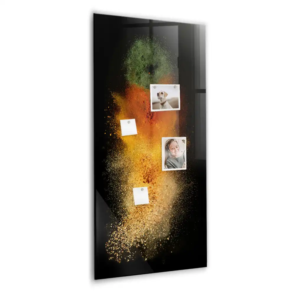 Nástěnná magnetická tabule s motivem exploze koření