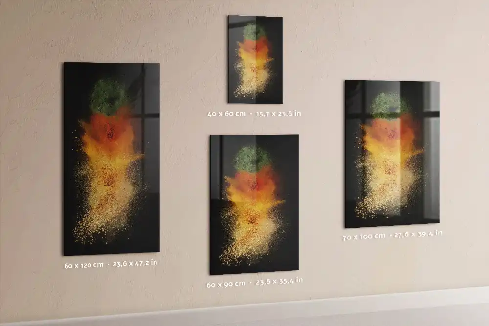 Nástěnná magnetická tabule s motivem exploze koření